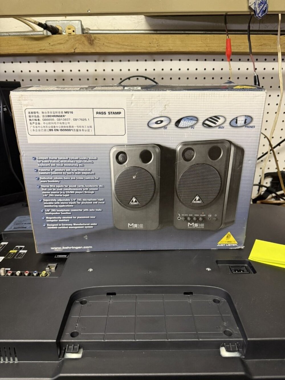 ✅Behringer MS16 16-watt High Performance Powered Monitor System Speakers Tested - Picture 6 of 8
